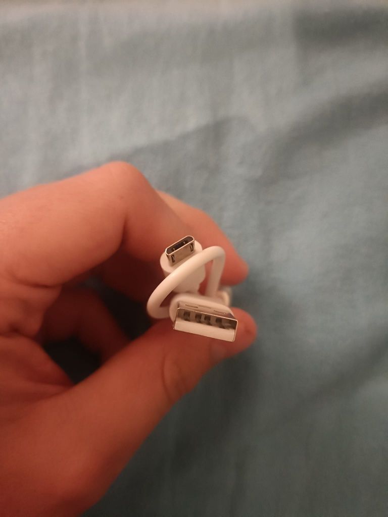 Cabo micro USB 1 M cor branco ( Portes grátis)