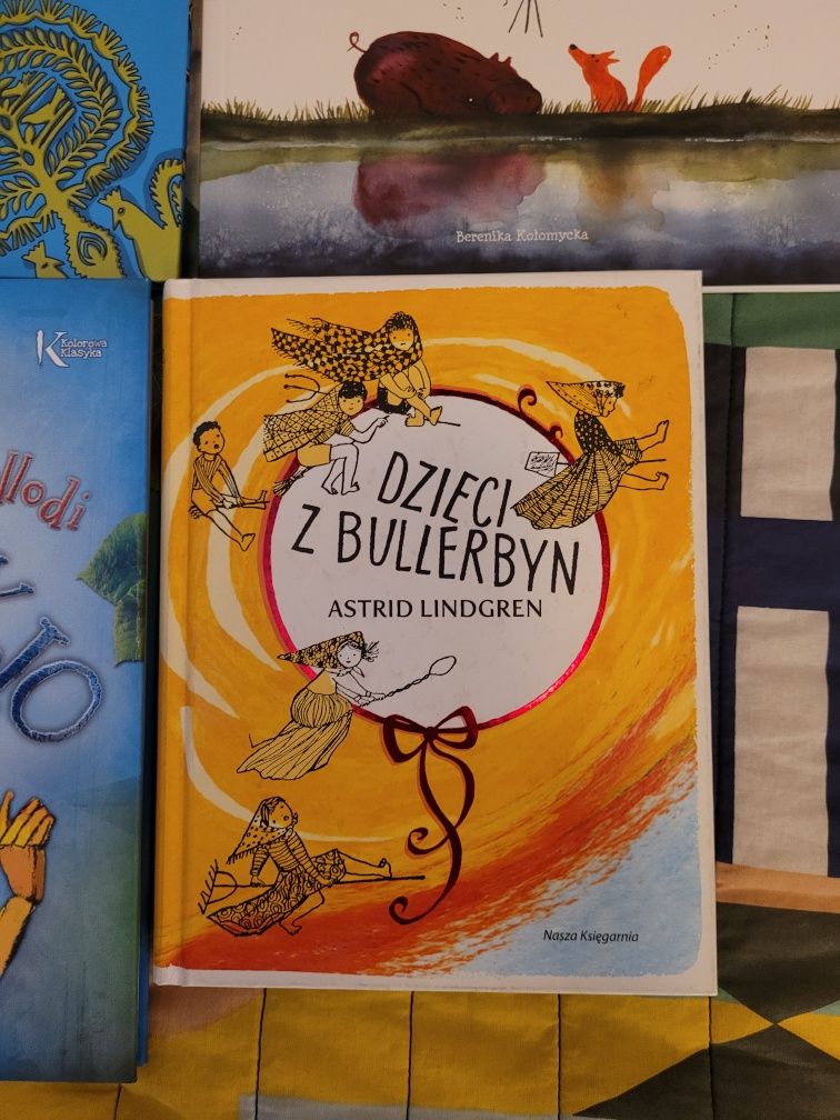 Książeczki x4 Pinokio Bolek i Lolek Dzieci z Bullerbyn Malutki lisek i