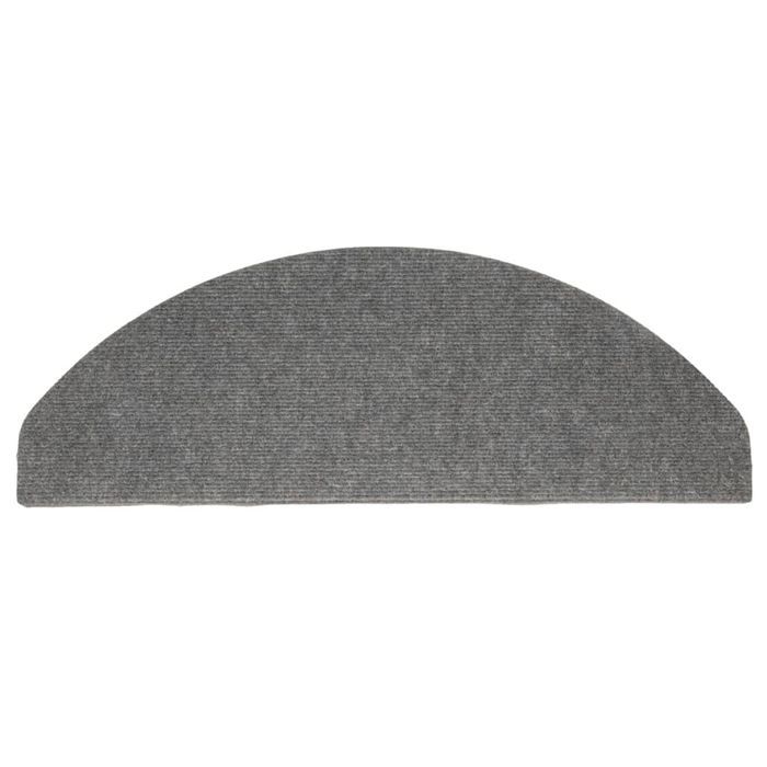 vidaXL Samoprzylepne nakładki na schody, 15 szt., 65x22,5x3,5cm szare