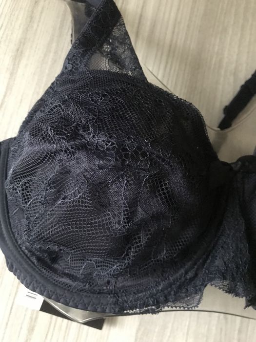 Эсмара! Женский синий, бюстгальтер минимайзер 95 C,