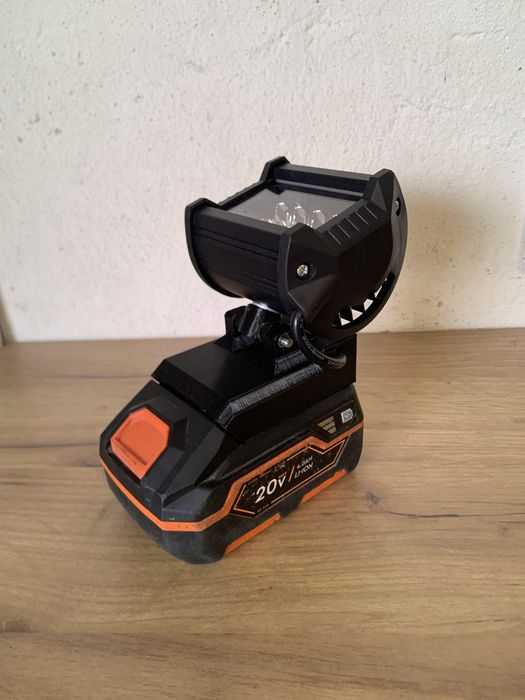 Адаптер, прожектор для акумулятора Dnipro-M 20V, DeWALT 18V