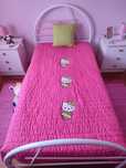Colcha da Hello Kitty para cama de solteiro