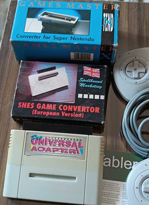 2 Comandos Competition Pro e 3 Adaptores SNES