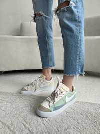 Кроссовки Nike Blazer Low Mint женские Nike Air Force 1 Nike M2K Tekno