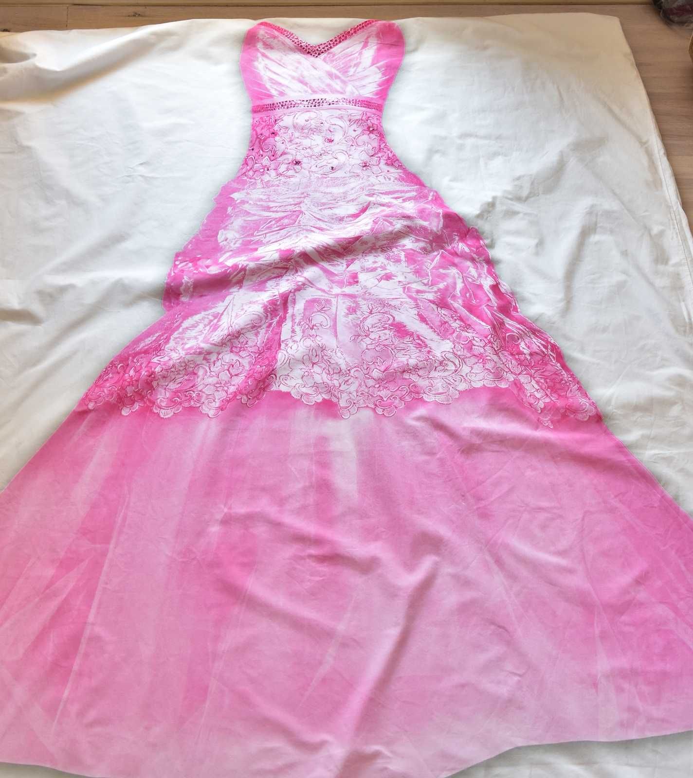 Pościel dla dziewczynki 160x200 sukienka księżniczki