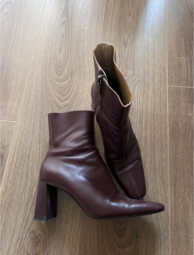 Ботильйони Zara, натуральна шкіра