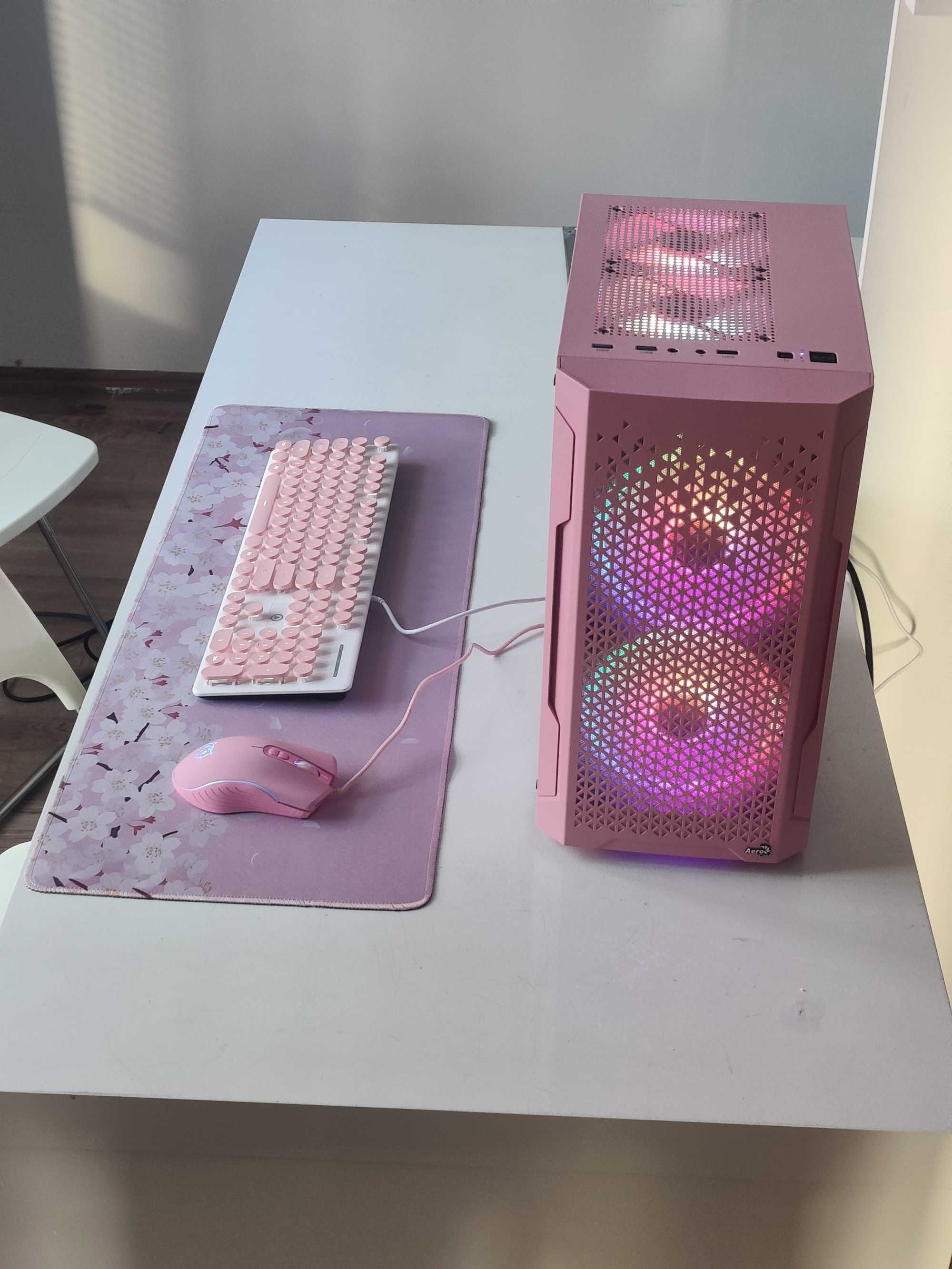 Komputer różowy (unikatowy) Pink Lady PC Desktop Gamingowy