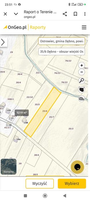 Działka budowlana 5219m²