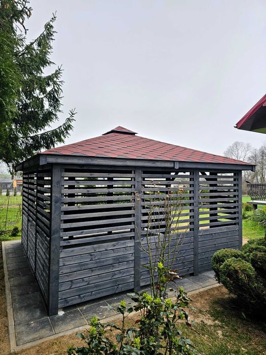 Altana ogrodowa 4m x 4m Altanka drewniana nowoczesna Domek - PRODUCENT