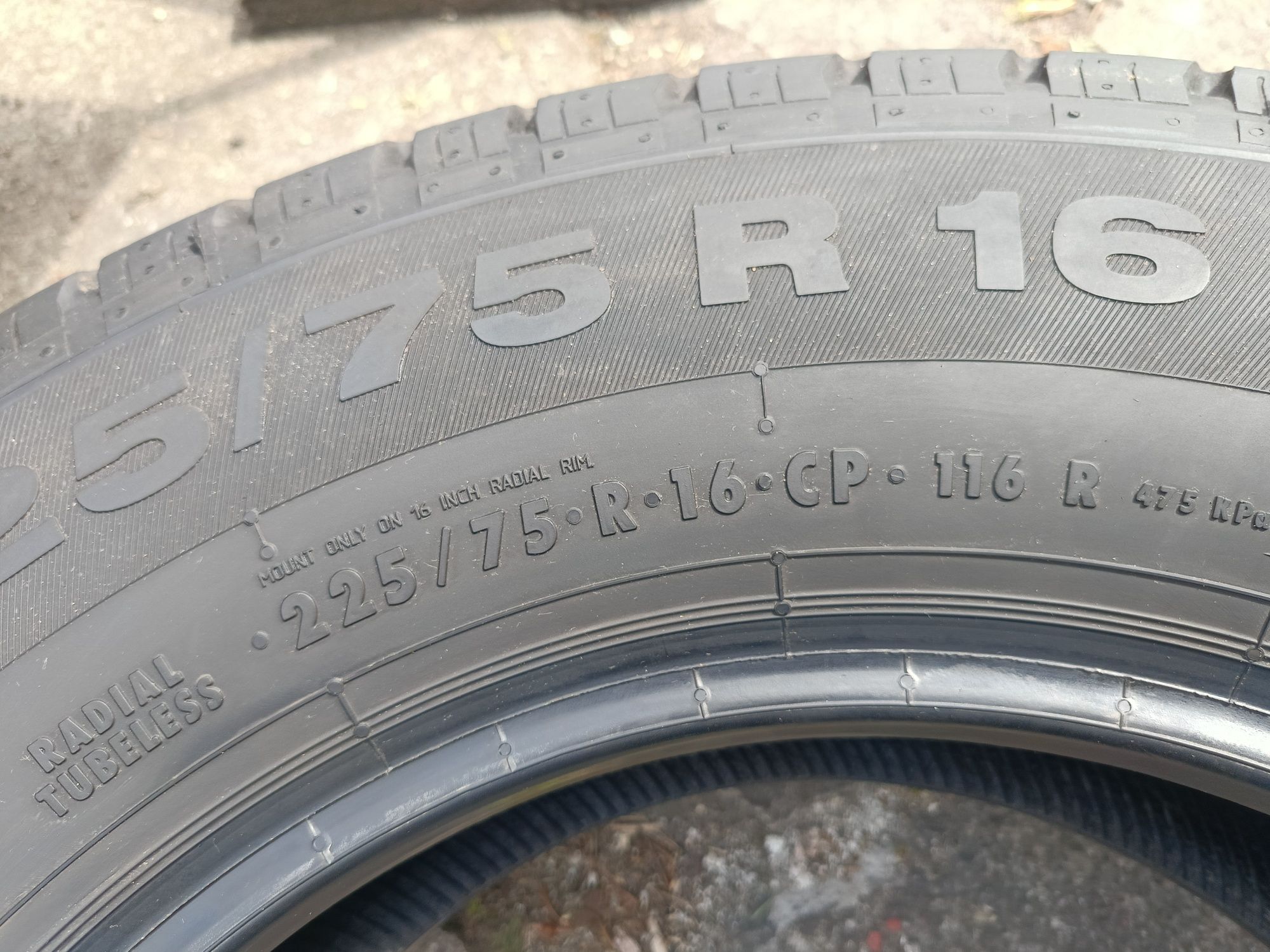 4 x DEMO jak NOWE Continental VancoCamper 225/75/16CP 116R 2023rok