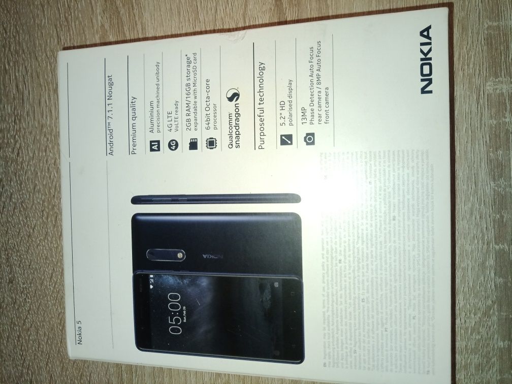 Nokia 5 preto em caixa