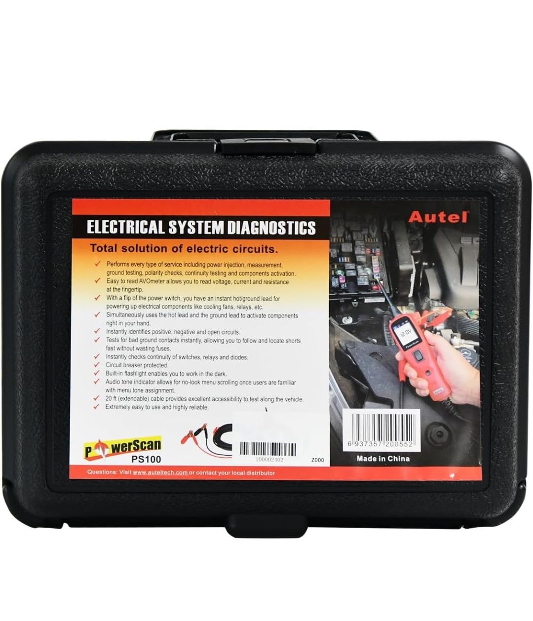 Testador de circuito Autel PowerScan PS100 SELADO