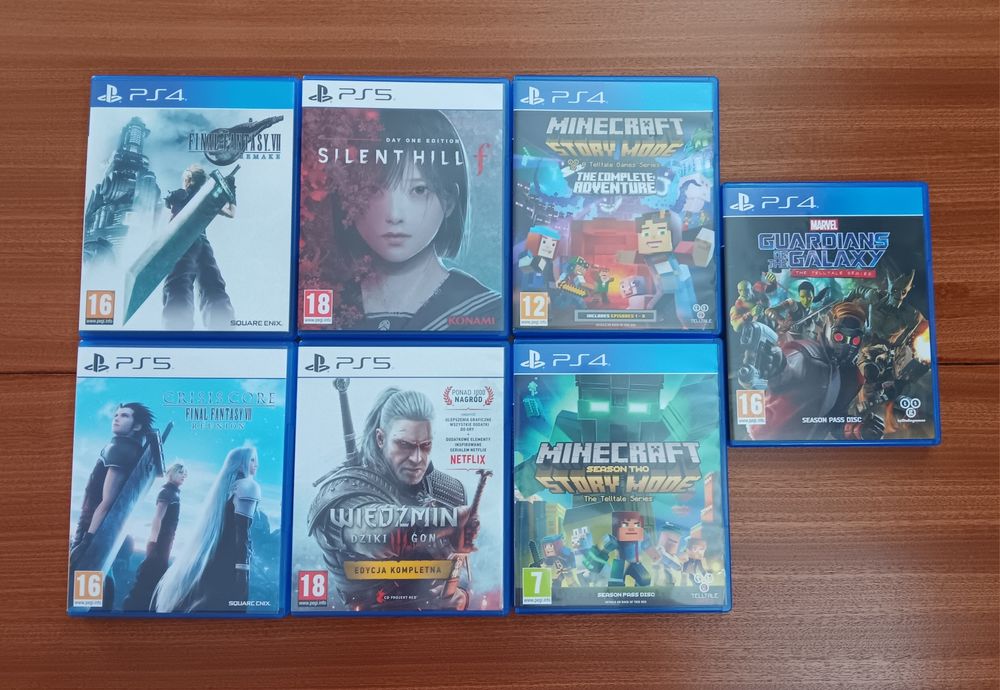 Gry na PS4/PS5 - Final Fantasy, Wiedźmin, Minecraft, Guardians