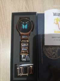 Zegarek smartwatch złoto czarny