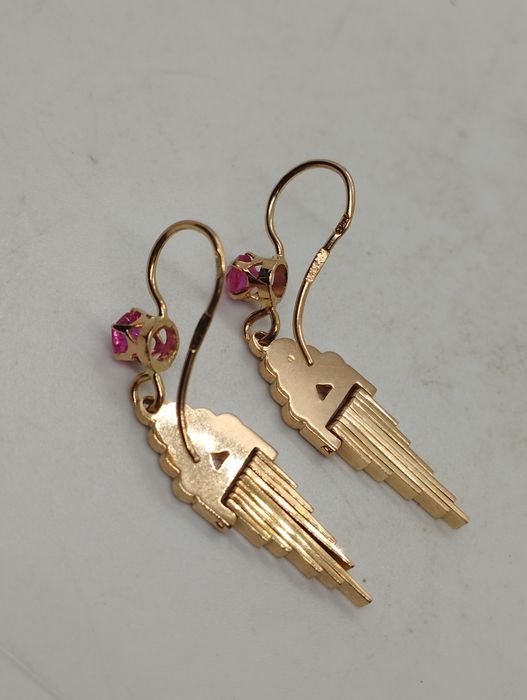 Золотые сережки СССР 5.68 грамма