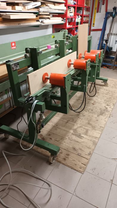 Prasa pneumatyczna do doklejek kantów obrzeża HESS Mobil