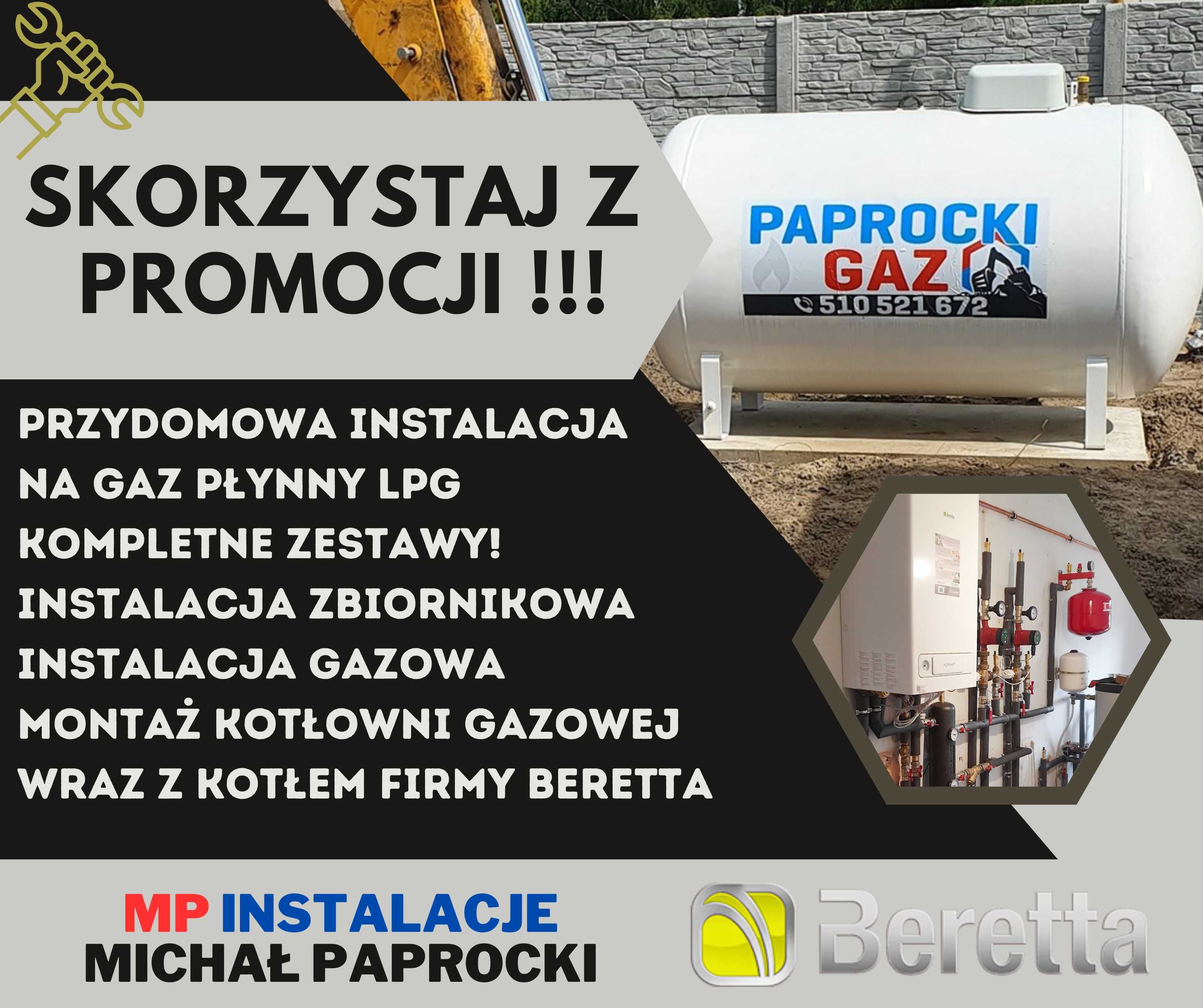Zbiornik na gaz płynny LPG 2700L naziemny