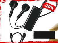 Profesjonalny  MINI DYKTAFON Cyfrowy Podsłuch Szpiegowski mp3 | -20%