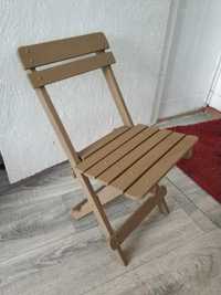 Leżak Krzesło Składane Krzesełko dla Dziecka Dzieci drewniane z drewna