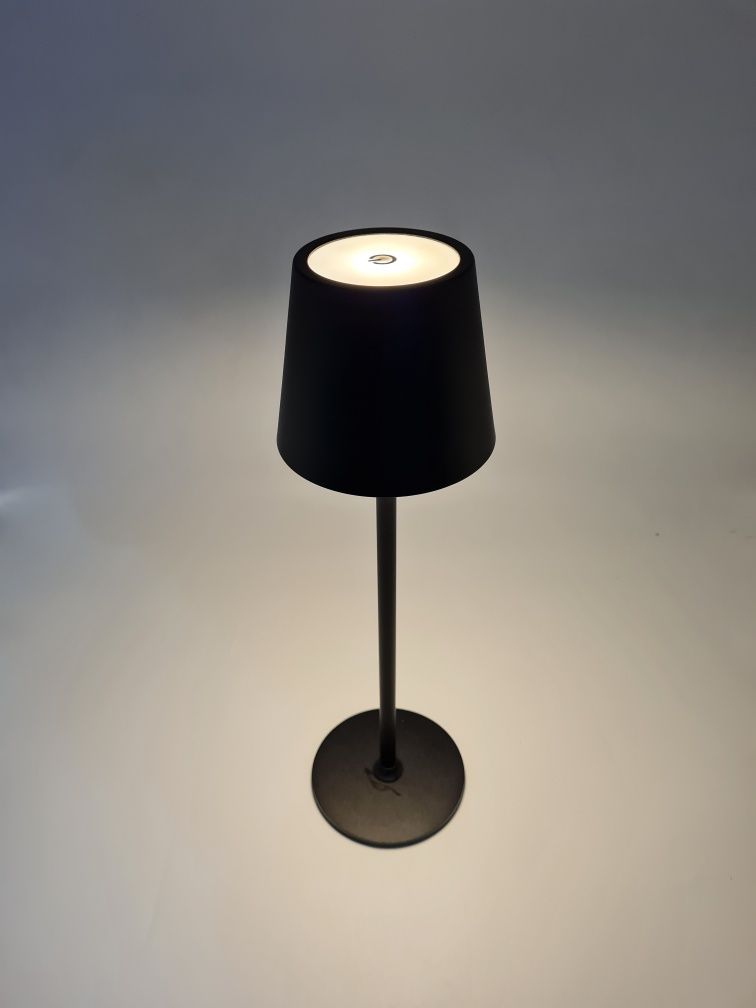 Lampka led stołowa nocna ozdobna 2szt czarna lampki