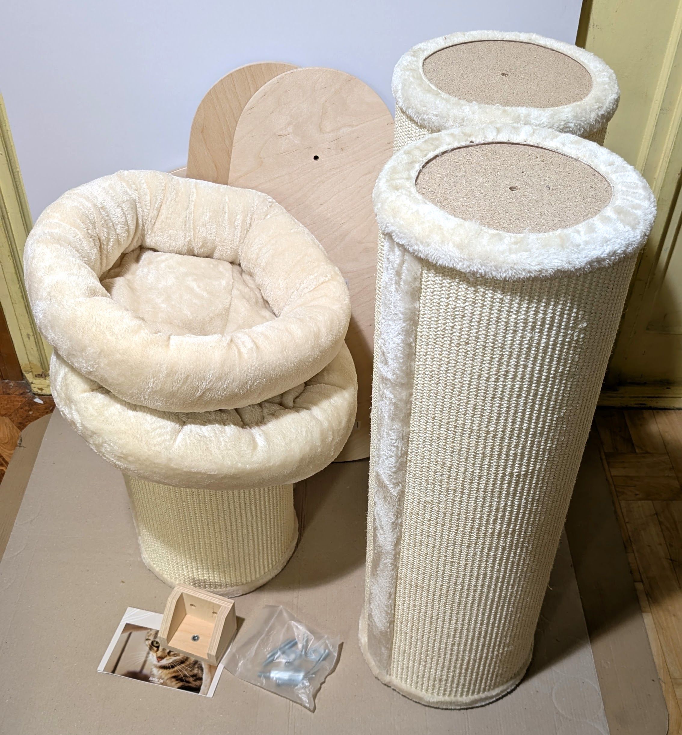 Natural Paradise Drapak Słupek Dla Kota Jasmine XXL Kremowy OGROMNY403