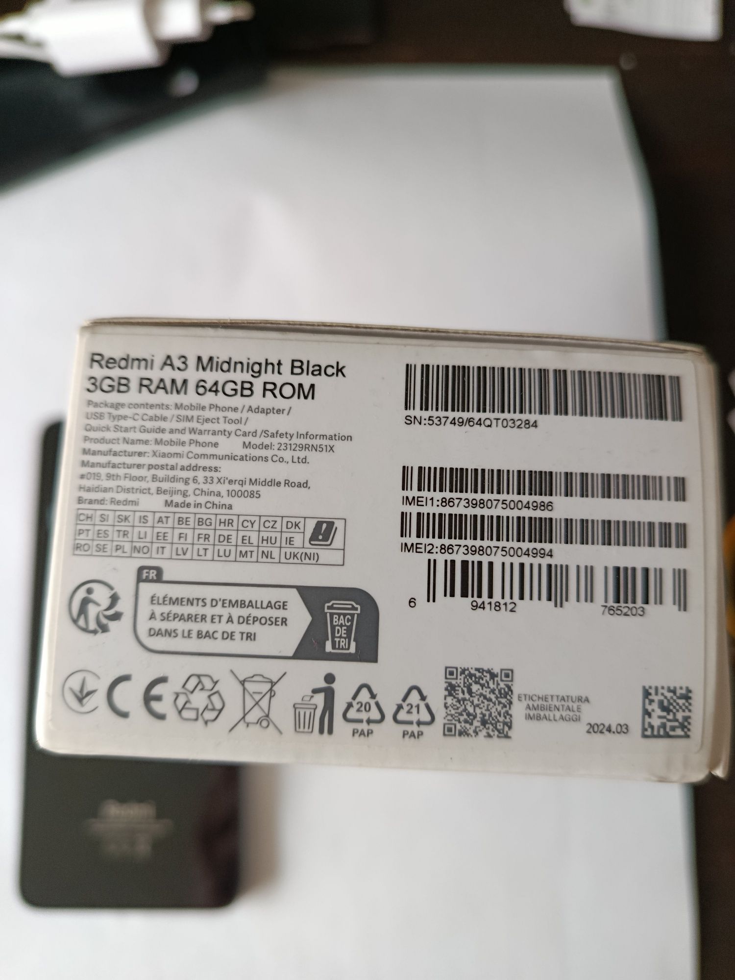 Смартфон Redmi A 3