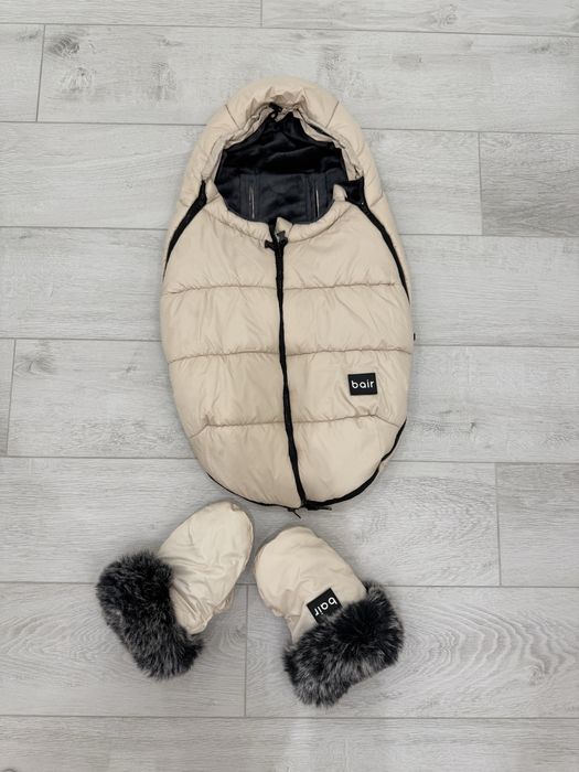Зимовий конверт в візочок з рукавичками Bair
