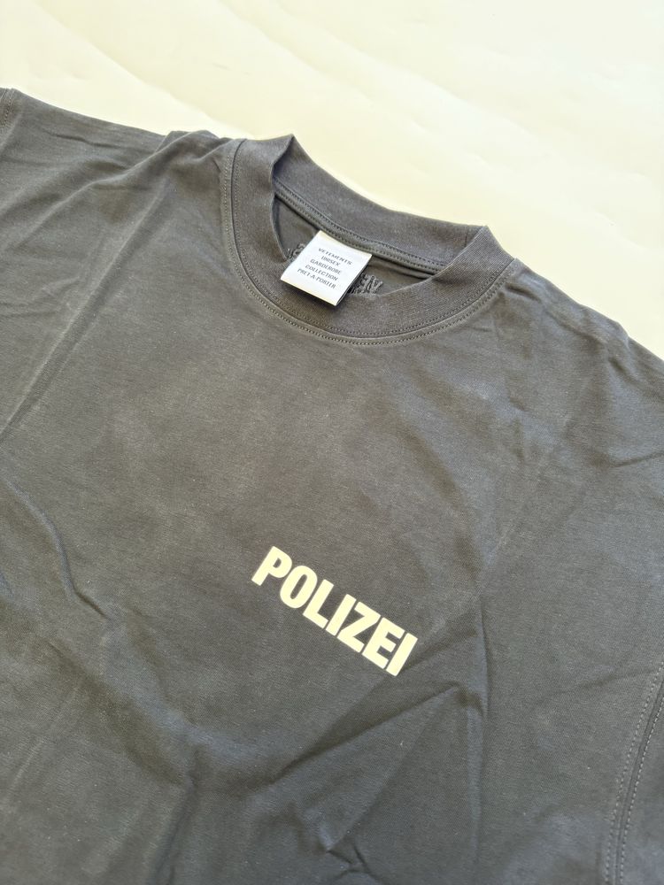 футболка Vetements Polizei RARE M L  balenciaga rick owens