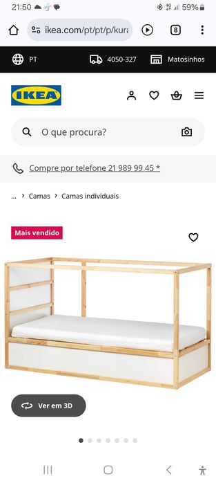 Cama criança dupla