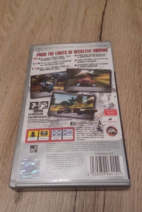 Gra Burnout Dominator PSP