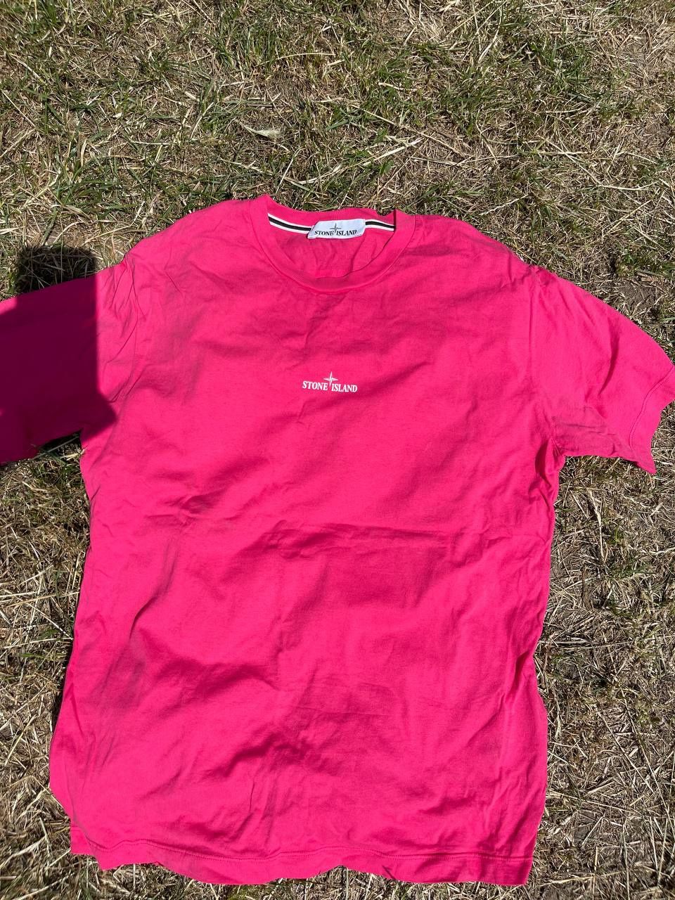 Оригинальна футболка Stone Island 3D Tricromia Pink
