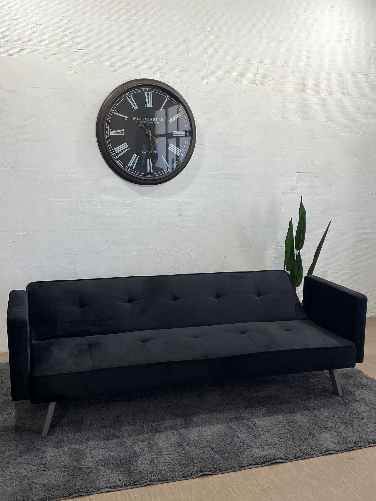 Sofa cama barato preto - envio gratis!