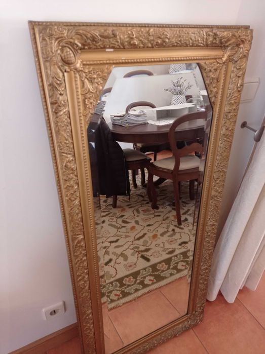 Antiguidade - Espelho Antigo Dourado
