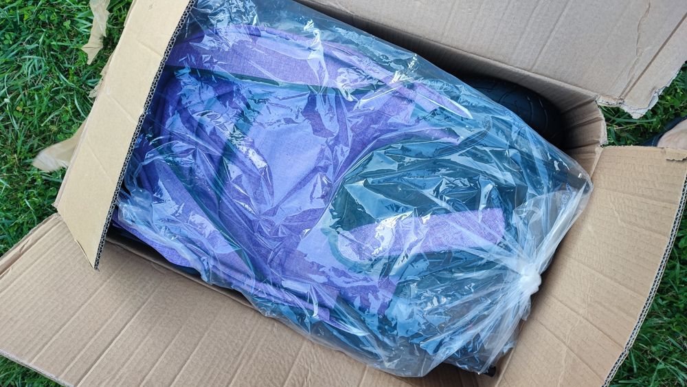 Spacerówka trójkołowa fioletowa z pedałami