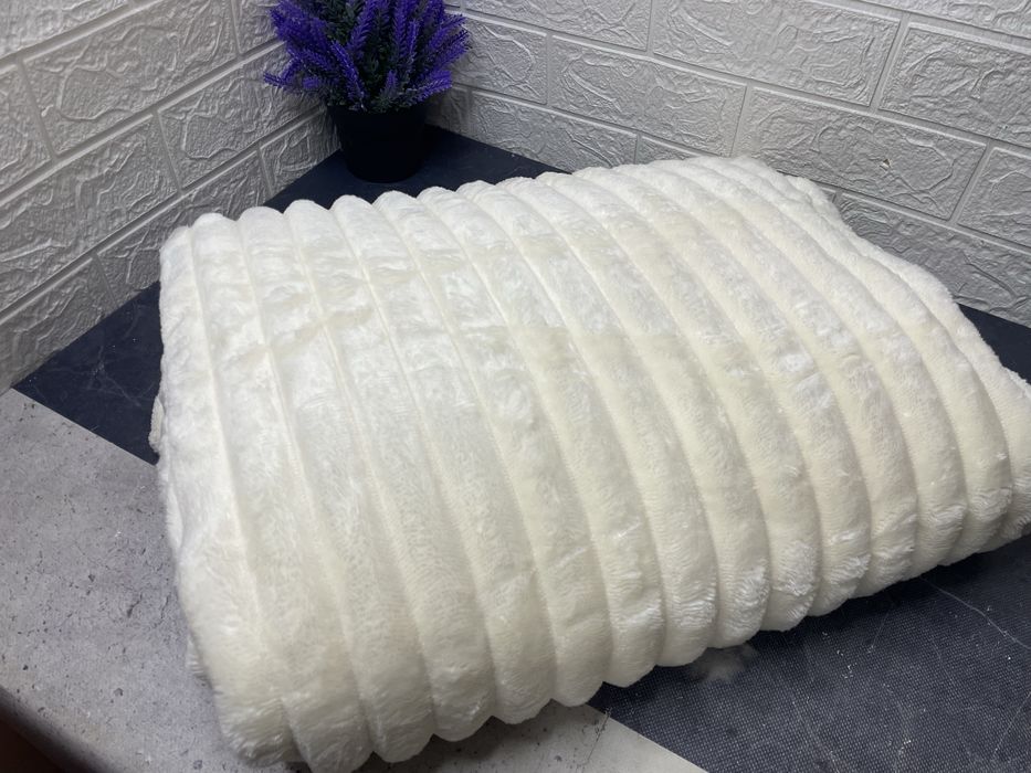 Плед шарпей 200/230см  3.5см смужка. Подарункова сумка!