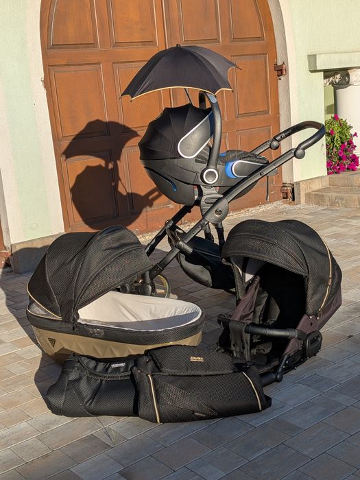 Wózek 4w1 junama diamond z fotelikem cybex