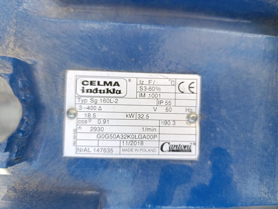 Silnik CELMA  SG160L-2
Typ: SG 160L-2