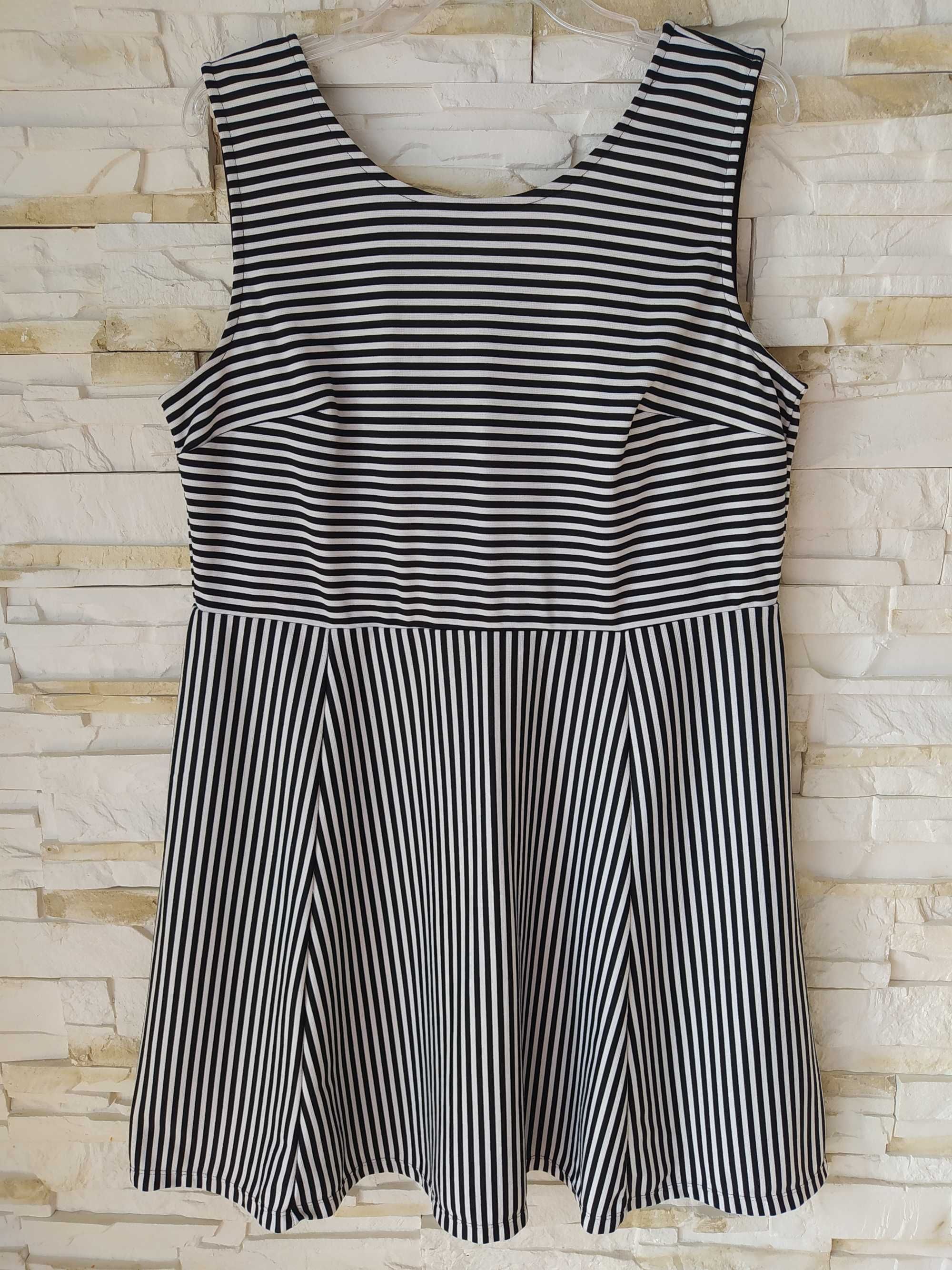 Sukienka letnia w paski H&M r.XL XXL