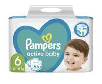 подгузники Pampers active baby Размер 6 (13-18кг) 56шт