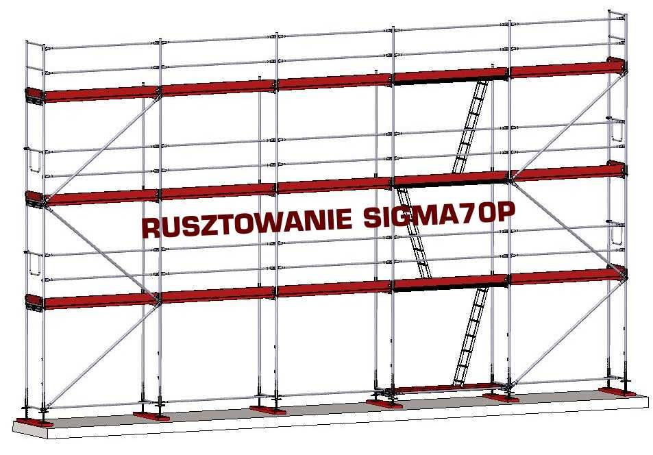 Rusztowania rusztowanie elewacyjne fasadowe ramowe 433,5 m2