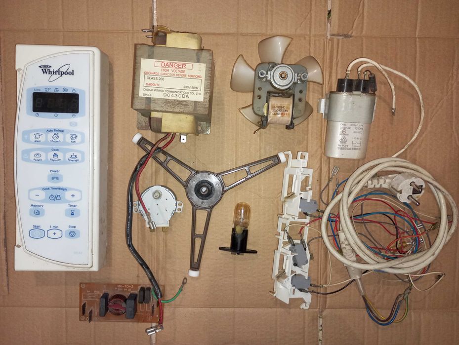 Микроволновая свч печь Whirlpool блок магнитрон трансформатор