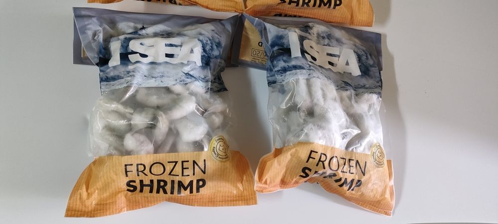 Krewetka biała mrożona.