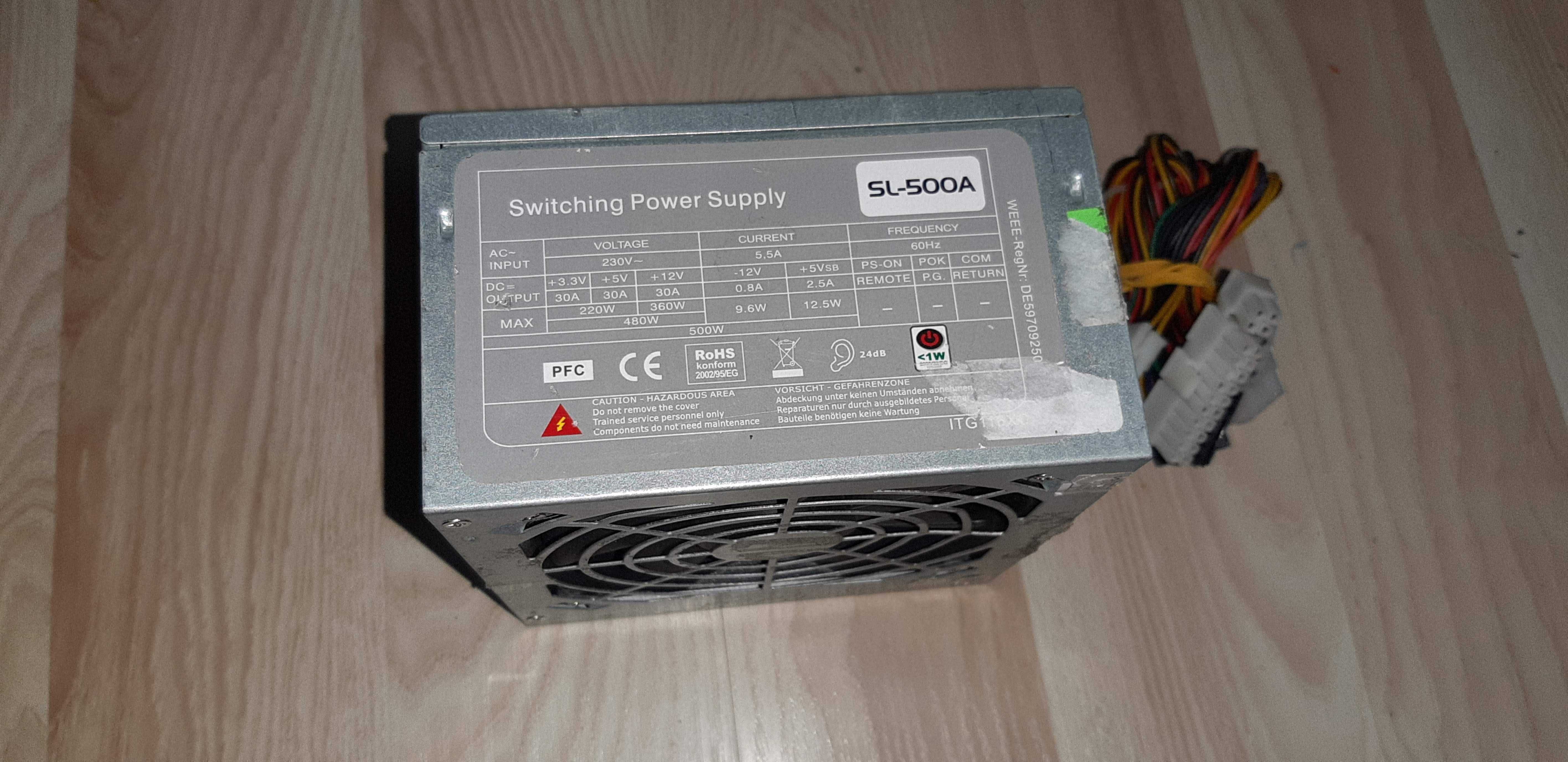 Блок питания  SWITCHING POWER SUPPLY 500W (SL-500A)