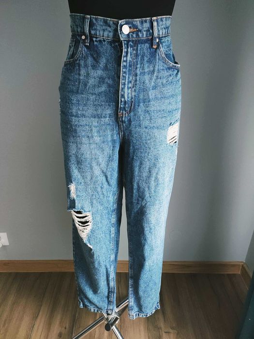 Modne Jeansy z Dziurami, Beloved, L/40