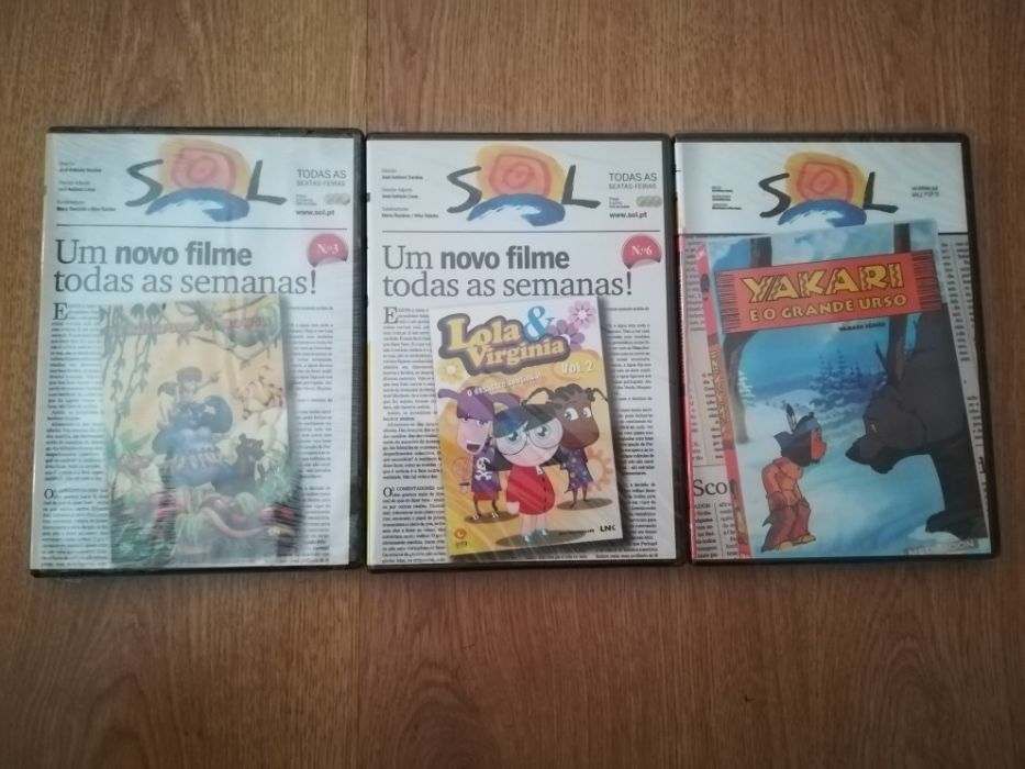 3 Dvds Infantil/juvenil - Novos