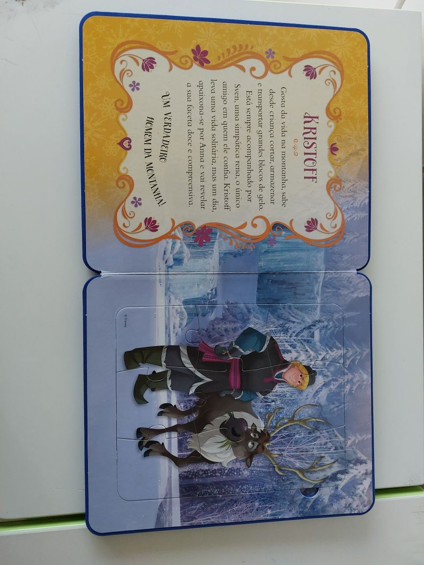 Livro Puzzle Frozen