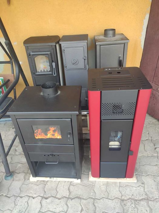 Piec stalowy 7 kW koza 70 m2. nowe hurtownia