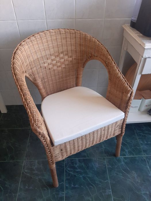 Cadeira de vime ikea