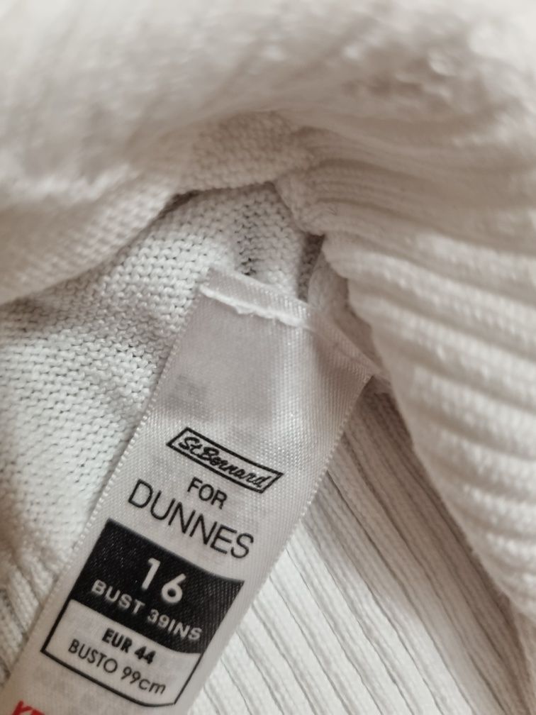 Sweter biały damski biały na guziki r 44 Dunnes Stores