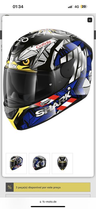 Capacete Miguel Oliveira e casaco Bering 4 estacoes